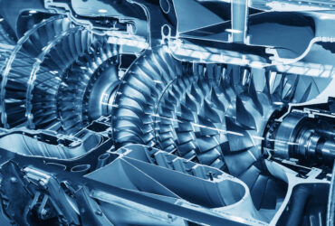 PT6 turbine engine close-up